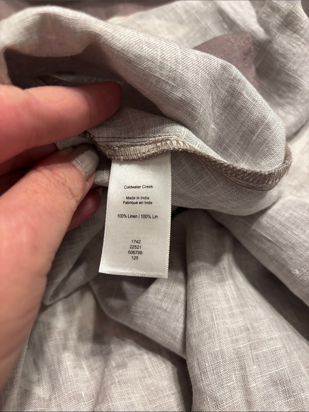 Coldwater Creek Bold Impressions Petite Linen Dress - Picture 10 of 10